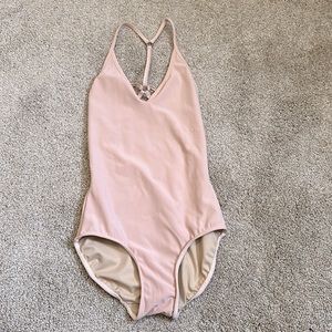 Eleve Iris Petal Pink leotard-Adult Medium-worn 3 times